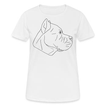 Cane Corso - Frauen T-Shirt atmungsaktiv - Weiß - Vorne - AI Model Female 172 dark (172cm)