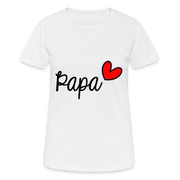 DAD. FATHER'S DAY. HAPPY DADDY'S DAY. HAPPY BIRTHDAY - Women's Breathable T-Shirt - white - Front - AI Model Female 172 dark (172cm)