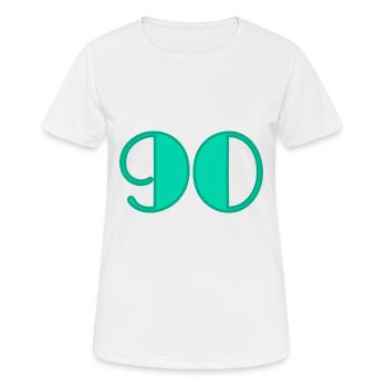 JAHRESTAG. ALLES GUTE ZUM GEBURTSTAG!. ALLES GUTE ZUM GEBURTSTAG!. - Frauen T-Shirt atmungsaktiv - Weiß - Vorne - AI Model Female 172 dark (172cm)