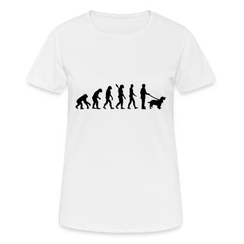 Cocker Spaniel - Frauen T-Shirt atmungsaktiv - Weiß - Vorne - AI Model Female 172 dark (172cm)