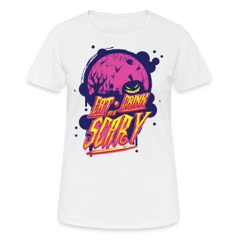 Halloween - T-shirt respirant Femme - blanc - Devant - AI Model Female 172 dark (172cm)