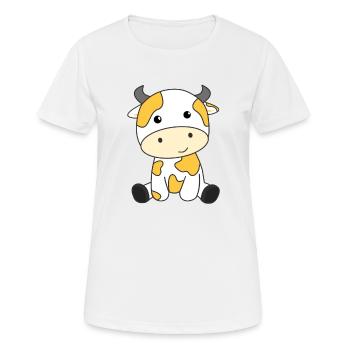 Kuh Banane Kawaii Retro japanisch Bananen Kühe - T-shirt respirant Femme - blanc - Devant - AI Model Female 172 dark (172cm)