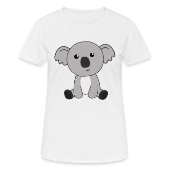 Koala mignon animaux mignons pour les enfants mignons - T-shirt respirant Femme - blanc - Devant - AI Model Female 172 dark (172cm)