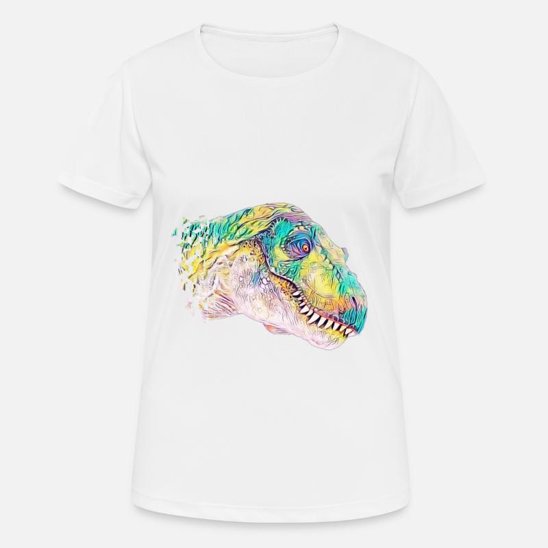 T-Rex - Women's Breathable T-Shirt - white