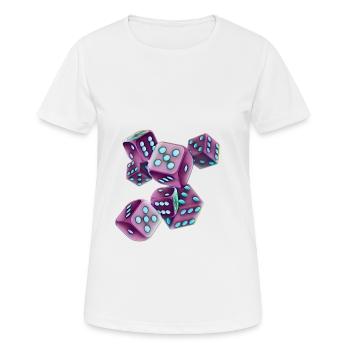cube - Women's Breathable T-Shirt - white - Front - AI Model Female 172 dark (172cm)
