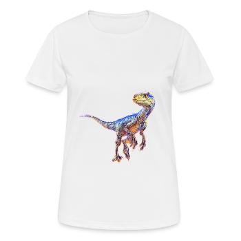 Velociraptor - T-shirt respirant Femme - blanc - Devant - AI Model Female 172 dark (172cm)