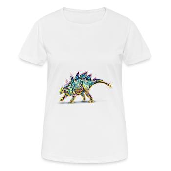 Stegosaurus - Women's Breathable T-Shirt - white - Front - AI Model Female 172 dark (172cm)
