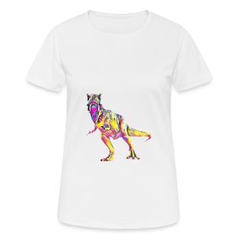 Tyrannosaurus Rex - Frauen T-Shirt atmungsaktiv - Weiß - Vorne - AI Model Female 172 dark (172cm)