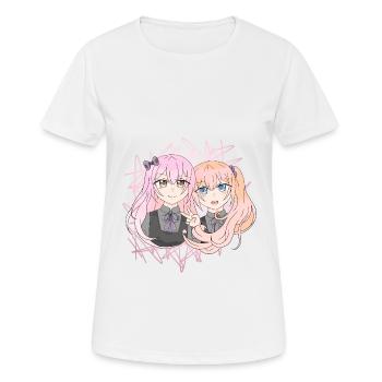 Manga Girls - Frauen T-Shirt atmungsaktiv - Weiß - Vorne - AI Model Female 172 dark (172cm)