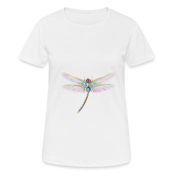libellule - T-shirt respirant Femme - blanc - Devant - AI Model Female 172 dark (172cm)