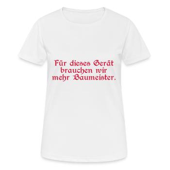 Device Stronghold Strategy Builder V1 (v) - Women's Breathable T-Shirt - white - Front - AI Model Female 172 dark (172cm)