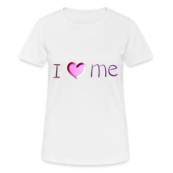 J’adore mon écriture rose - T-shirt respirant Femme - blanc - Devant - AI Model Female 172 dark (172cm)