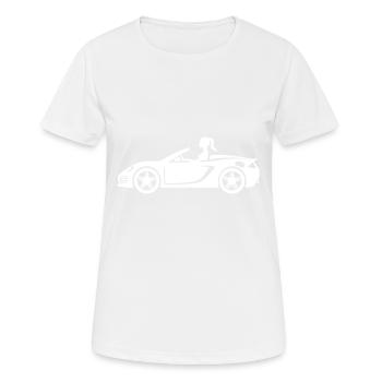 Sports Car Convertible - Women's Breathable T-Shirt - white - Front - AI Model Female 172 dark (172cm)
