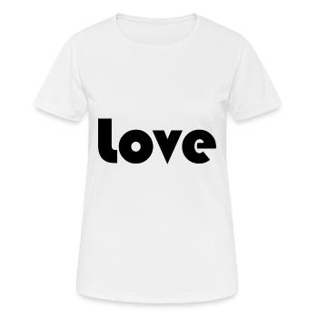 VALENTINSTAG. Junggesellinnenabschied. ICH LIEBE DICH. ICH LIEBE DICH. LIEBE - Frauen T-Shirt atmungsaktiv - Weiß - Vorne - AI Model Female 172 dark (172cm)