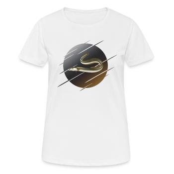 Eel fishing worm fish - Women's Breathable T-Shirt - white - Front - AI Model Female 172 dark (172cm)
