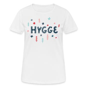 Hygge time - Frauen T-Shirt atmungsaktiv - Weiß - Vorne - AI Model Female 172 dark (172cm)
