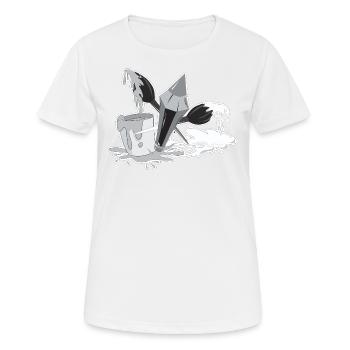Brush Color Pen Painter Artist Gift - Women's Breathable T-Shirt - white - Front - AI Model Female 172 dark (172cm)