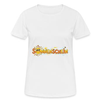 Sonnenschein - Frauen T-Shirt atmungsaktiv - Weiß - Vorne - AI Model Female 172 dark (172cm)