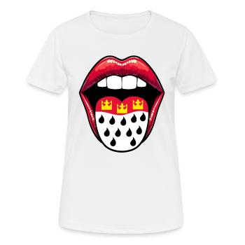 Köln Karneval Kölner Wappen Kölner Veedel Kölle - Frauen T-Shirt atmungsaktiv - Weiß - Vorne - AI Model Female 172 dark (172cm)