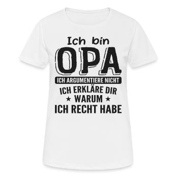 Grandpa's Grandpa's Gift - Women's Breathable T-Shirt - white - Front - AI Model Female 172 dark (172cm)