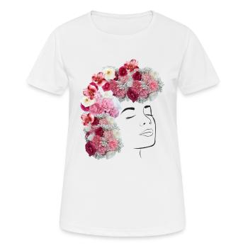 Feminine Power - Women's Breathable T-Shirt - white - Front - AI Model Female 172 dark (172cm)