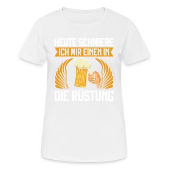 Heute Wird Endlich Mal Reset Gedrückt - Frauen T-Shirt atmungsaktiv - Weiß - Vorne - AI Model Female 172 dark (172cm)