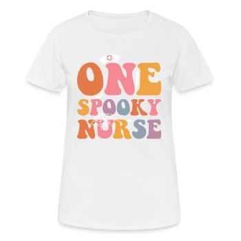 Ein Gruseliges - Frauen T-Shirt atmungsaktiv - Weiß - Vorne - AI Model Female 172 dark (172cm)