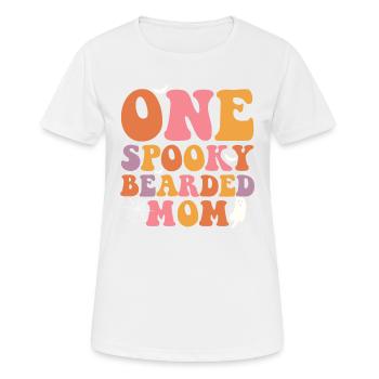 Une mère fantomatique et barbue - - T-shirt respirant Femme - blanc - Devant - AI Model Female 172 dark (172cm)