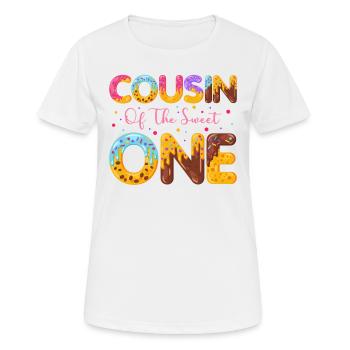 Cousin Der Süßen Bestreut Köstlichen Krapfen - Frauen T-Shirt atmungsaktiv - Weiß - Vorne - AI Model Female 172 dark (172cm)
