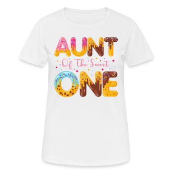 Tante Der Süßen Bestreut Köstlichen Krapfen - Frauen T-Shirt atmungsaktiv - Weiß - Vorne - AI Model Female 172 dark (172cm)