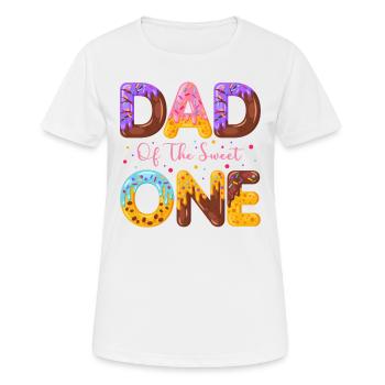 Papa Der Süßen Bestreut Köstlichen Krapfen - Frauen T-Shirt atmungsaktiv - Weiß - Vorne - AI Model Female 172 dark (172cm)