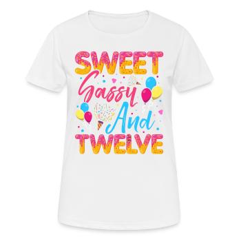 Süßer Frechdachs Und Zwölf Streusel Köstlicher - Frauen T-Shirt atmungsaktiv - Weiß - Vorne - AI Model Female 172 dark (172cm)