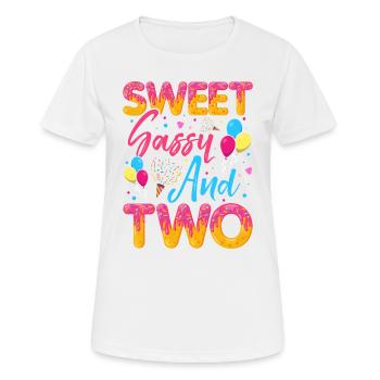 Süßer Frechdachs Und Zwei Streusel Köstlicher - Frauen T-Shirt atmungsaktiv - Weiß - Vorne - AI Model Female 172 dark (172cm)