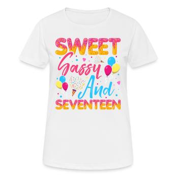 Sweet Sassy And Seventeen Sprinkles Delicious - Women's Breathable T-Shirt - white - Front - AI Model Female 172 dark (172cm)