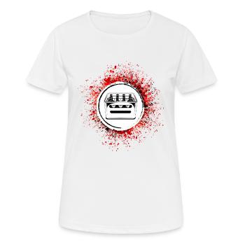 Caisse de bière, caisse de bière - T-shirt respirant Femme - blanc - Devant - AI Model Female 172 dark (172cm)