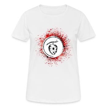 Nid d’abeille mellifère d’apiculteur - T-shirt respirant Femme - blanc - Devant - AI Model Female 172 dark (172cm)