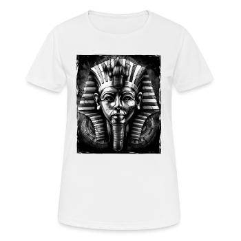 Pharao Porträt - Frauen T-Shirt atmungsaktiv - Weiß - Vorne - AI Model Female 172 dark (172cm)