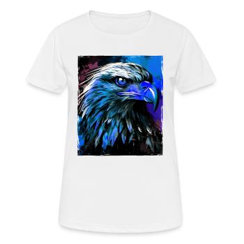 Eagle Portrait - Women's Breathable T-Shirt - white - Front - AI Model Female 172 dark (172cm)