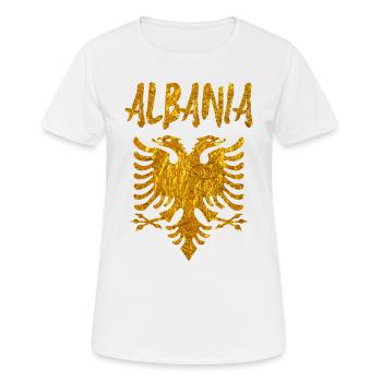 Albanie - Kosovo - T-shirt respirant Femme - blanc - Devant - AI Model Female 172 dark (172cm)