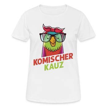 Komischer Kauz - Frauen T-Shirt atmungsaktiv - Weiß - Vorne - AI Model Female 172 dark (172cm)
