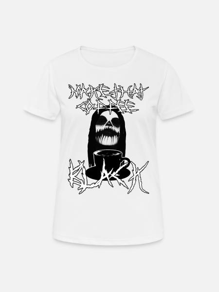 Make That Coffee Black - Women's Breathable T-Shirt - white