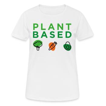 Plant Based - Women's Breathable T-Shirt - white - Front - AI Model Female 172 dark (172cm)