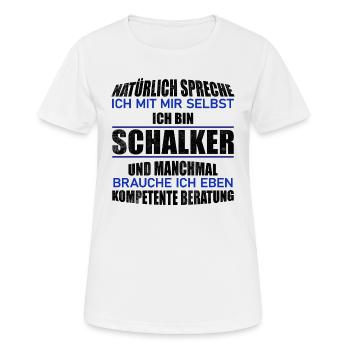 Schalker Beratung Geschenkidee - Frauen T-Shirt atmungsaktiv - Weiß - Vorne - AI Model Female 172 dark (172cm)