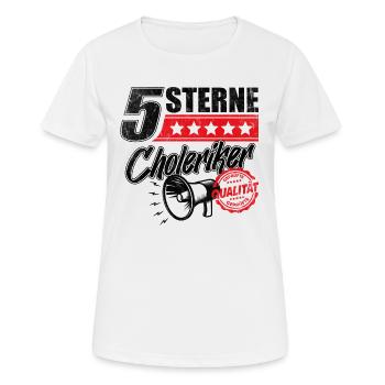 5 Sterne Choleriker Schreihals Büro Geschenkidee - Frauen T-Shirt atmungsaktiv - Weiß - Vorne - AI Model Female 172 dark (172cm)
