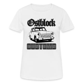Trabi Trabbi Ostblock Customs DDR Auto - Frauen T-Shirt atmungsaktiv - Weiß - Vorne - AI Model Female 172 dark (172cm)