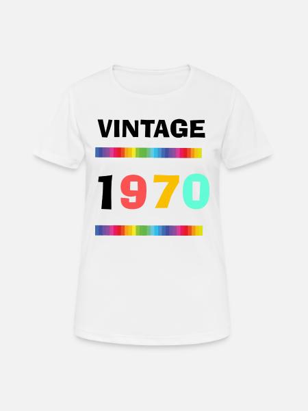 born in 1970 - Women's Breathable T-Shirt - white