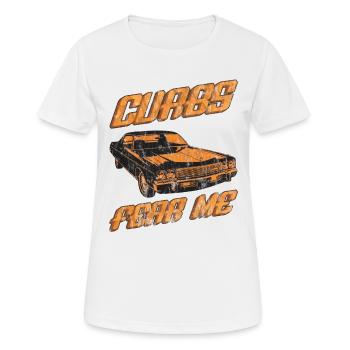 Les freins me craignent - T-shirt respirant Femme - blanc - Devant - AI Model Female 172 dark (172cm)
