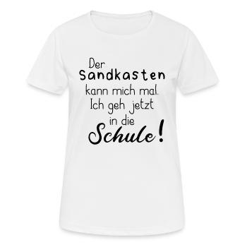 SCHÜLER SCHULE KIND LERNEN KINDERGARTEN SPIELEN - Frauen T-Shirt atmungsaktiv - Weiß - Vorne - AI Model Female 172 dark (172cm)
