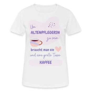 Beste Altenpflegerin - Frauen T-Shirt atmungsaktiv - Weiß - Vorne - AI Model Female 172 dark (172cm)