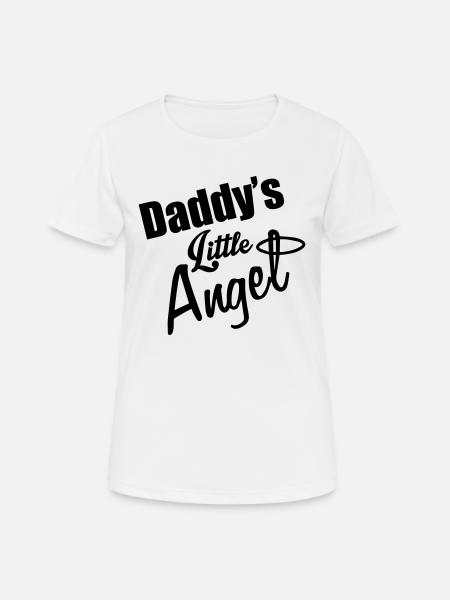 Daddy's Angel - Women's Breathable T-Shirt - white